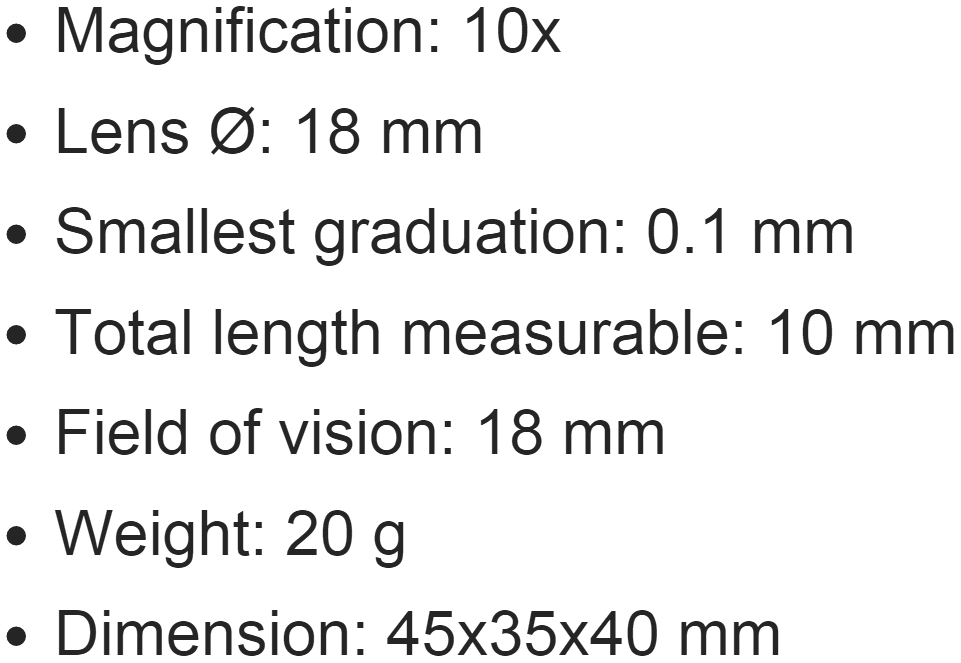 זכוכית מגדלת ידנית IDEAL TEK 802.01